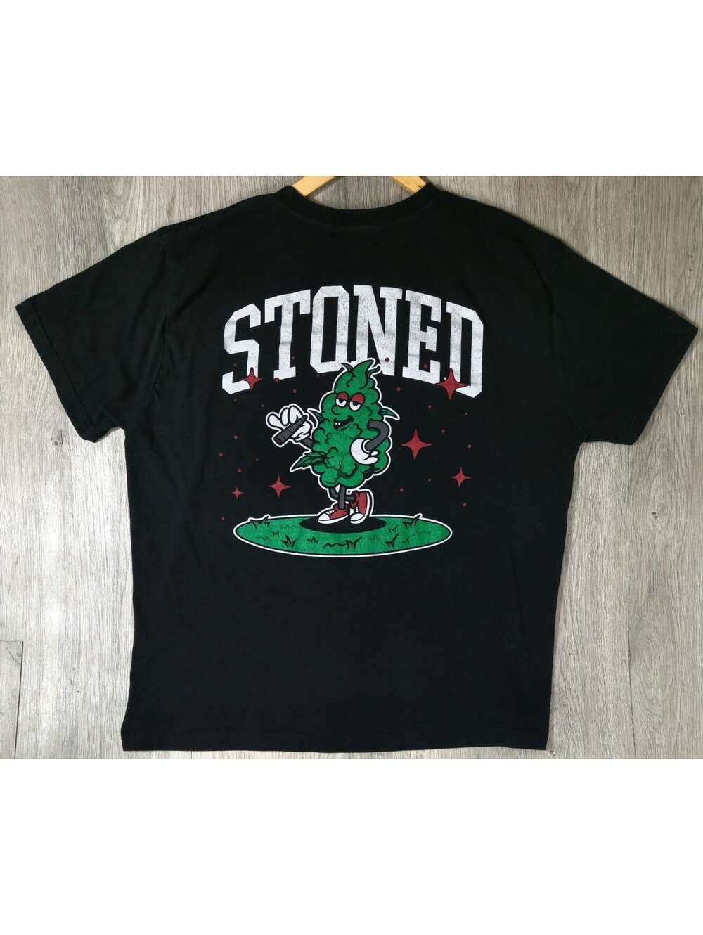 Smoke Weed Everyday Puff Print Marijuana Cartoon T-shirt Mens XXL 420 Y2K #12